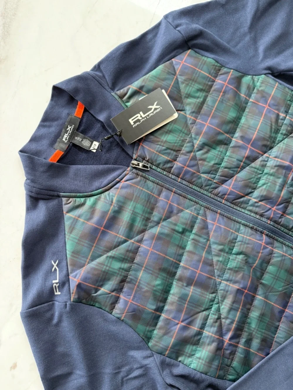 New RLX Ralph Lauren Hybrid Mockneck Wool Jacket Full Zip